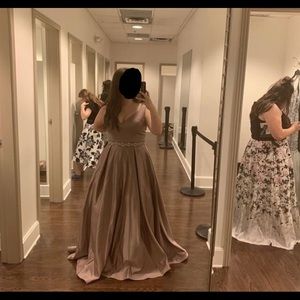 Champagne prom dress